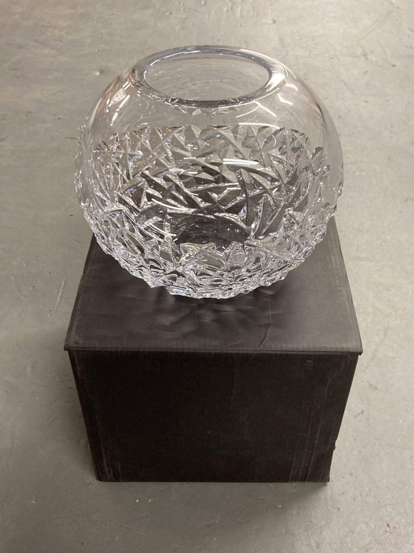 An Orrefors Swedish crystal vase,