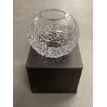 An Orrefors Swedish crystal vase,