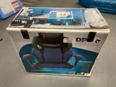 A 3D insight gaming chair with adjustable headrest.