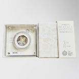 The Royal Mint : Beatrix Potter - Tom Kitten, 2017 UK 50p Silver Proof Coin, with papers, boxed.