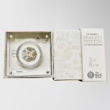 The Royal Mint : Beatrix Potter - Tom Kitten, 2017 UK 50p Silver Proof Coin, with papers, boxed.