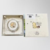 The Royal Mint : Disney Classic Pooh - Winnie the Pooh, 2020 UK 50p Silver Proof Coin, with papers,