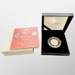 The Royal Mint : The 50th Anniversary of Decimal Day, 2021 UK 50 Pence Silver Proof Coin,