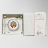 The Royal Mint : Beatrix Potter - Flopsy Bunny, 2018 UK 50p Silver Proof Coin, with papers, boxed.