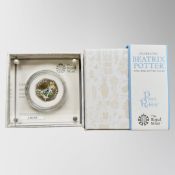 The Royal Mint : Beatrix Potter - Peter Rabbit, 2018 UK 50p Silver Proof Coin, with papers, boxed.