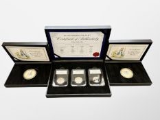 The Westminster Collection : 50th Anniversary of the 50p Set, containing three coins (1969,