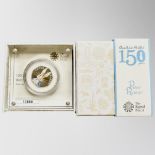 The Royal Mint : Beatrix Potter 150th Anniversary - Peter Rabbit, 2016 UK 50p Silver Proof Coin,