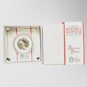 The Royal Mint : Beatrix Potter - Benjamin Bunny, 2017 UK 50p Silver Proof Coin, with papers, boxed.