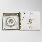 The Royal Mint : Disney Classic Pooh - Owl, 2020 UK 50p Silver Proof Coin, with papers, boxed.