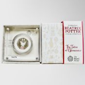 The Royal Mint : Beatrix Potter - The Tailor of Gloucester, 2018 UK 50p Silver Proof Coin,