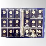 A Change Checker coin album containing thirty six collectable £2 coins, various dates and themes.