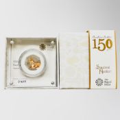 The Royal Mint : Beatrix Potter 150th Anniversary - Squirrel Nutkin, 2016 UK 50p Silver Proof Coin,