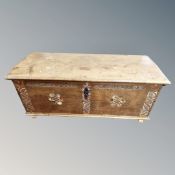 A 19th century Scandinavian oak blanket box,