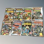 Marvel Comics : Worlds Unknown, issues 1-8, 20¢ and 25¢ cpvers.