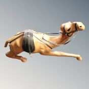 A leather figure of a camel,