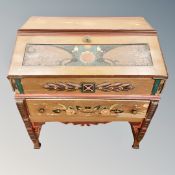 A 19th century Scandinavian painted pine bureau,