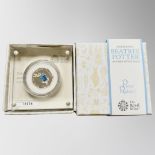 The Royal Mint : Beatrix Potter - Peter Rabbit, 2017 UK 50p Silver Proof Coin, with papers, boxed.