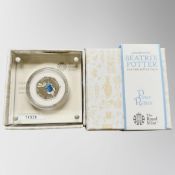 The Royal Mint : Beatrix Potter - Peter Rabbit, 2017 UK 50p Silver Proof Coin, with papers, boxed.