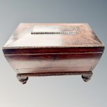 A 19th century sarcophagus sewing box