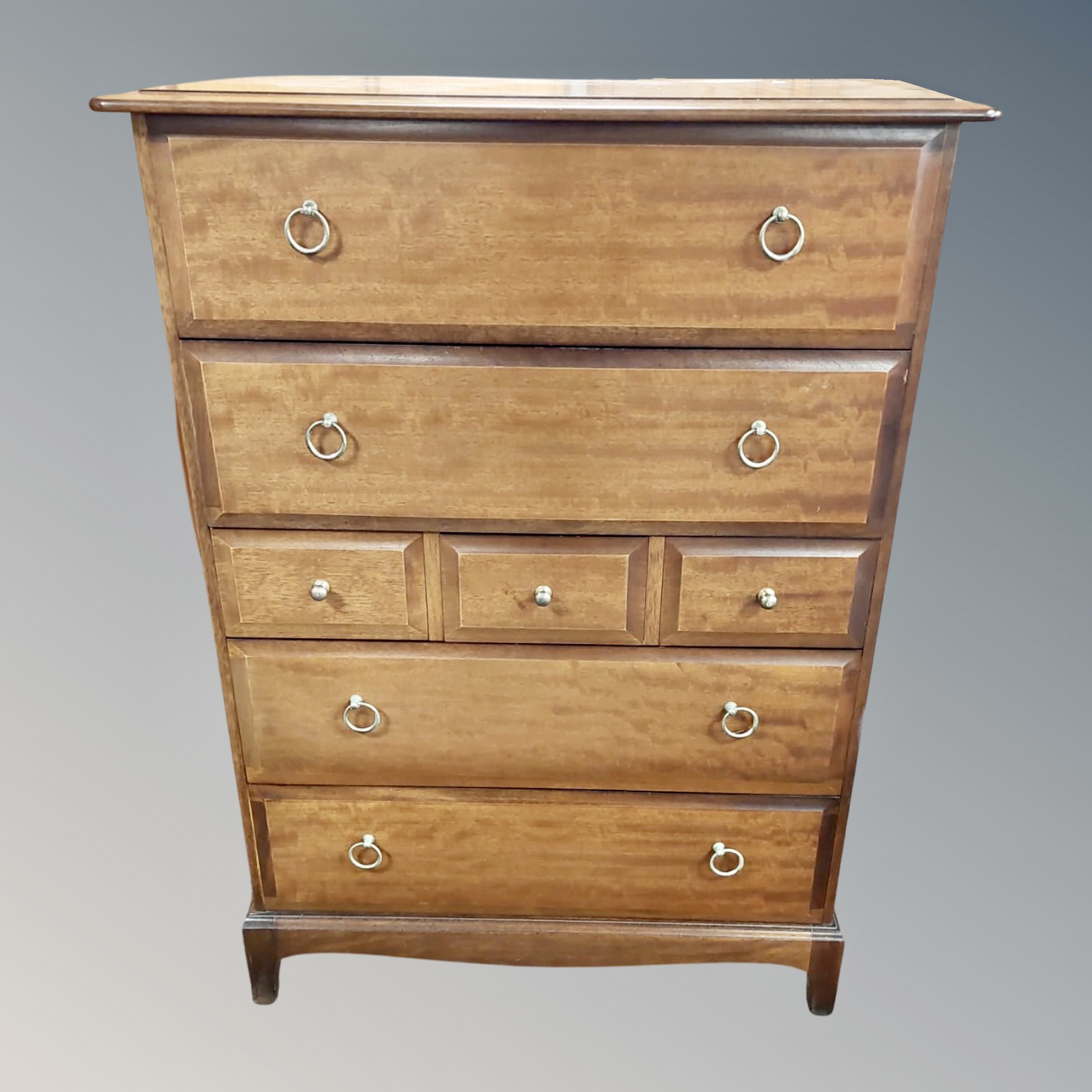 A Stag Minstrel seven drawer chest,