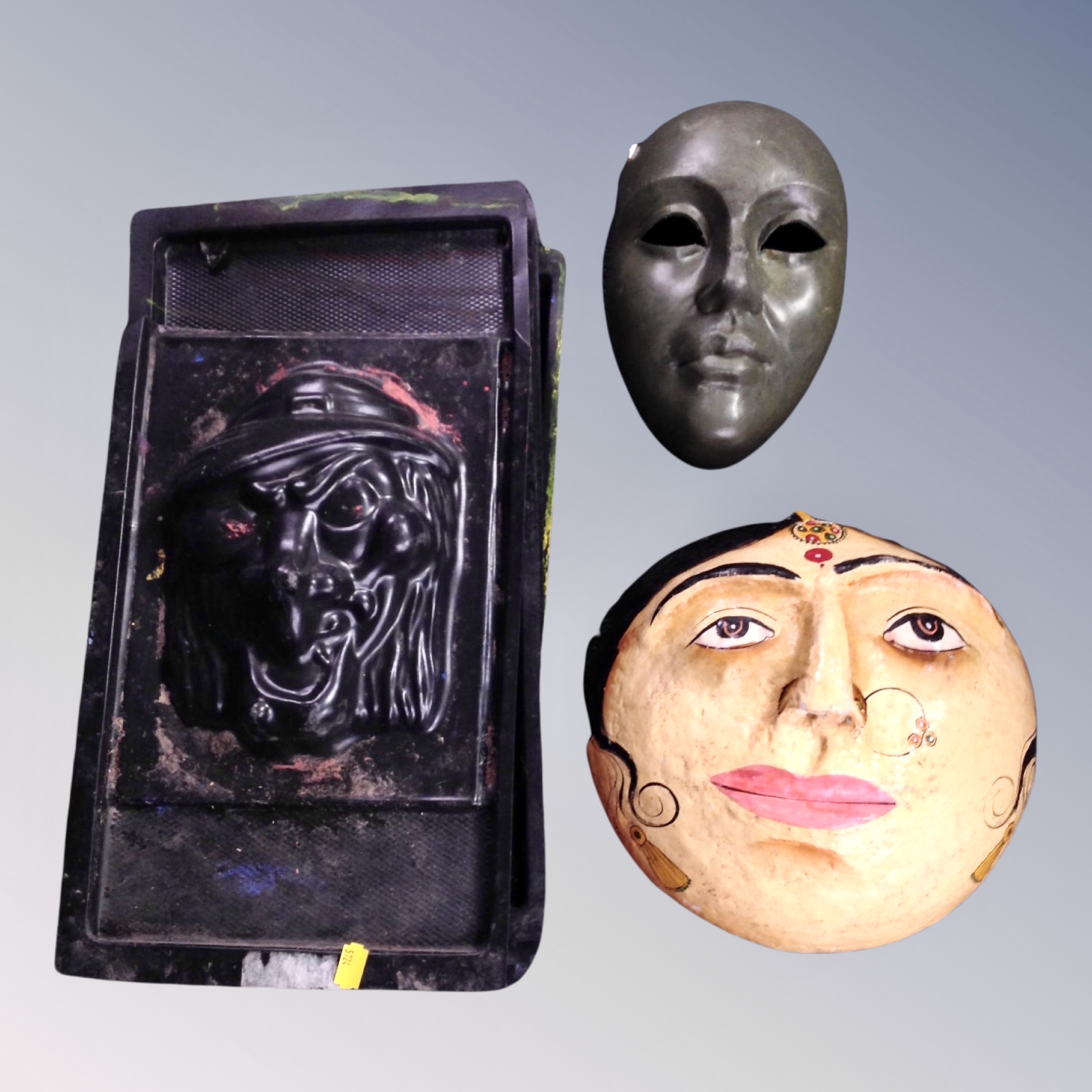 A decorative plaster mask,