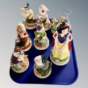 A tray of Snow White & The Seven Dwarfs figures,