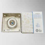 The Royal Mint : Beatrix Potter - Peter Rabbit, 2017 UK 50p Silver Proof Coin, with papers, boxed.