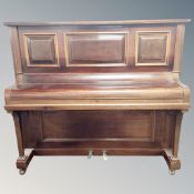 A German Steinberg mahogany cased overstrung piano,