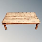 A Sheesham wood rectangular coffee table,