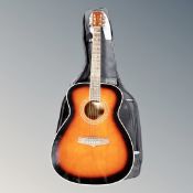 A Discovery by Tanglewood Delux acoustic guitar model DBTBLXF ESB