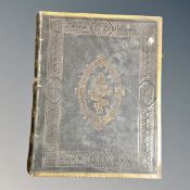 A Victorian leather bound family bible