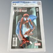 Marvel Comics : Ultimate Spider-Man issue 53, CGC Universal Grade 9.8, slabbed.