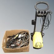 A Karcher 480 pressure washer and a box of accessories