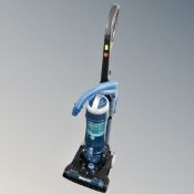 A Hoover upright vacuum cleaner