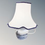 A Royal Copenhagen porcelain table lamp