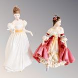 Two Royal Doulton figures - Kathlene HN 3609 & Southern Belle HN 2229 (2)