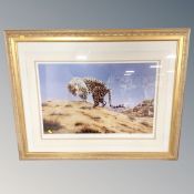 A signed limited edition print of a leopard