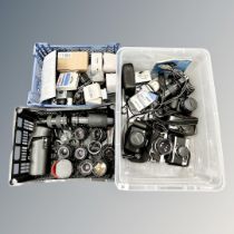 A good collection of cameras, lenses and items of photographic interest to include Canon AV-1,