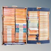 Two boxes of assorted Penguin books