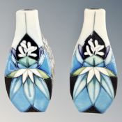 A pair of Moorcroft vases,