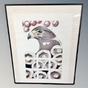 A Simon Drew signed limited edition print of an eagle