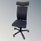 A HAG HO5 H5500N high backed adjustable typist's chair RRP £1073
