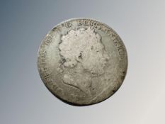 A George III silver crown 1812