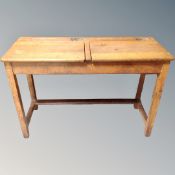 A 20th century double school desk