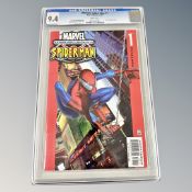 Marvel Comics : Ultimate Amazing Spider-Man issue 1, CGC universal grade 9.