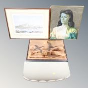 A Tretchikoff print of an oriental lady, together with an Ivan Lindsay print,