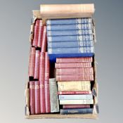 A box of 20th century volumes to include The Wonderful World of Knowledge, Modern Nursing,