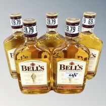 Five x Bell's Blended Scotch Whisky, each bottle 35 cl.