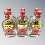 Six x Chekov Vodka, each bottle 35 cl.