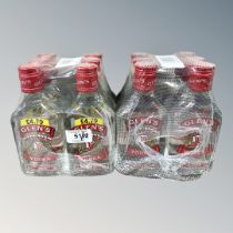 Twelve x Glen's Vodka, each bottle 20 cl.